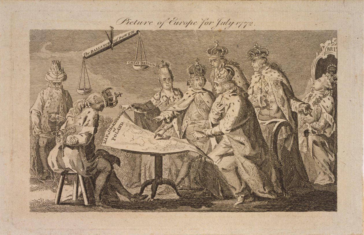 Obrázek Evropy za červenec 1772, 1772 od Unbekannt