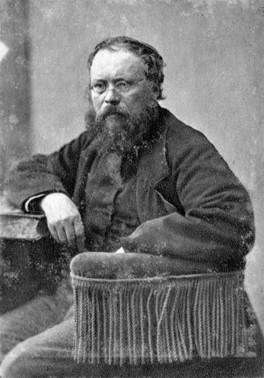Pierre Joseph Proudhon, francouzský mulualistický politický filozof, c1845-1868 od Unbekannt