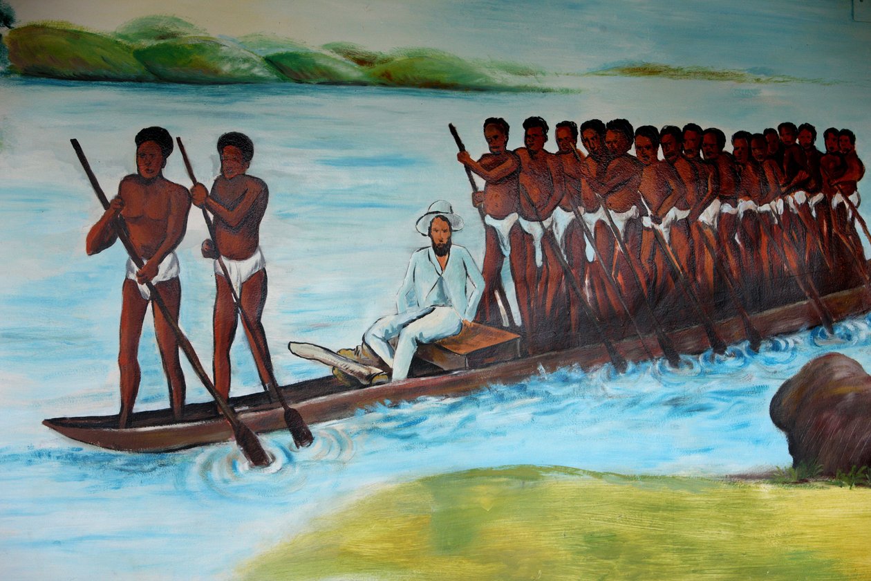 Pierre Savorgnan de Brazza maluje Brazzaville Kongo od Unbekannt