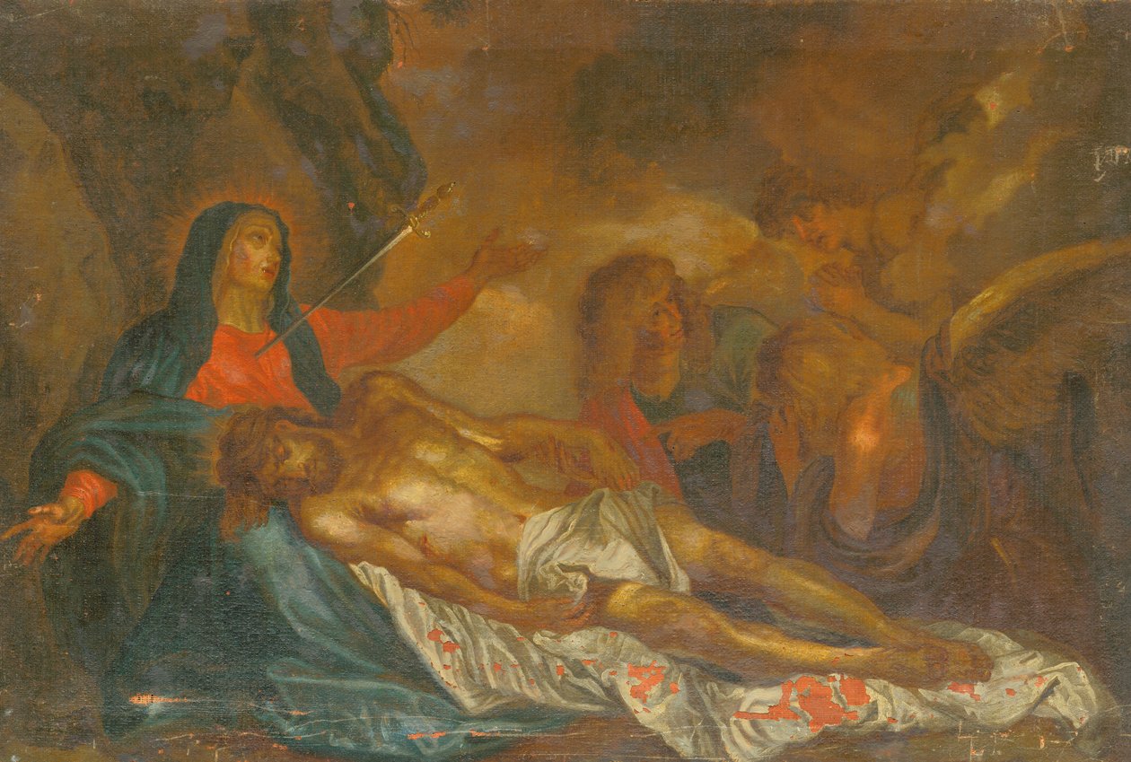 Pietà - Bolestná matka od Unbekannt