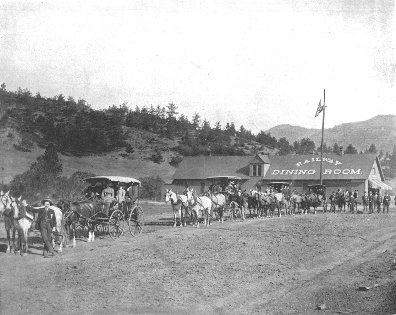 Pikes Peak Toll Road, Colorado, USA, c1900. od Unbekannt