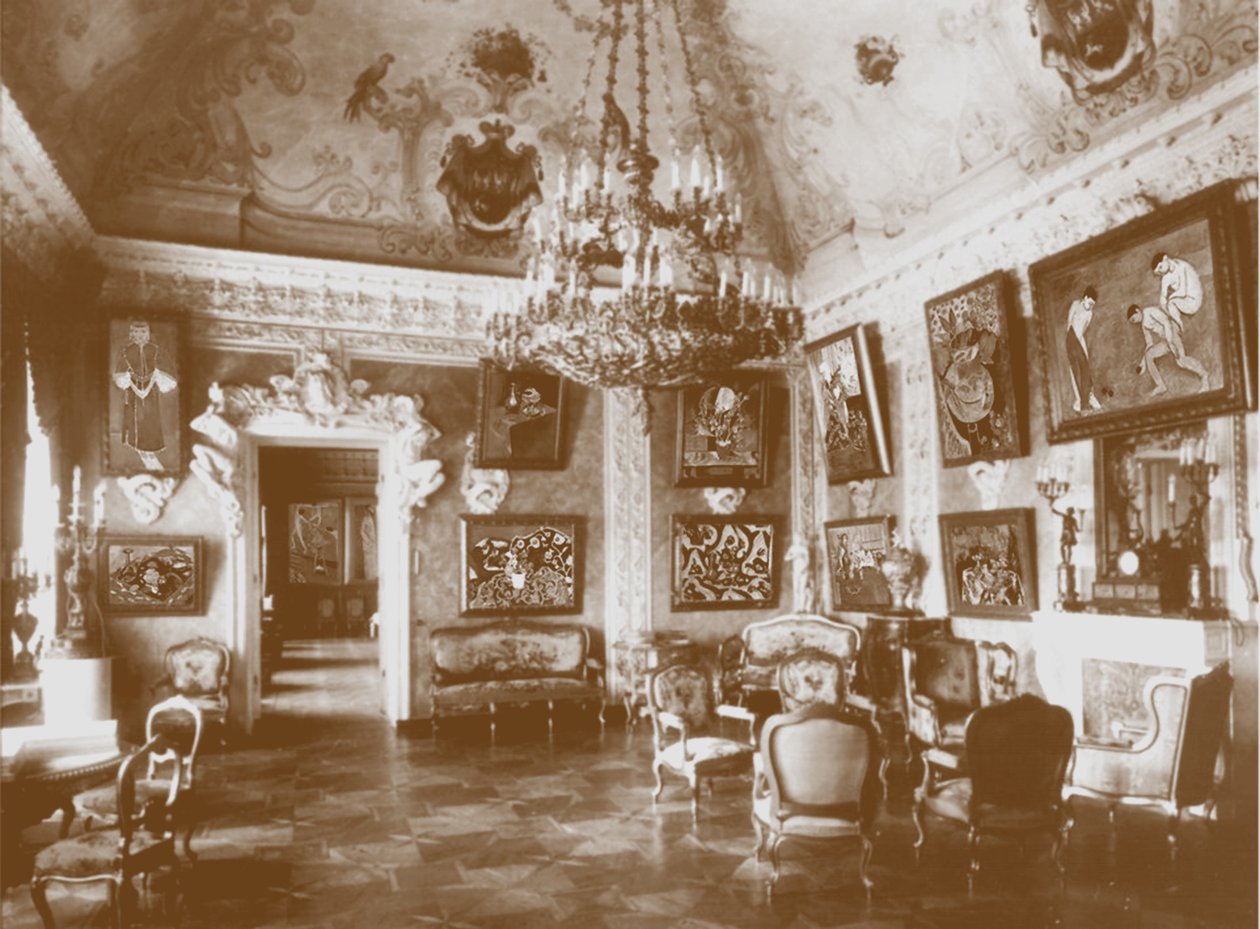 Růžová jídelna známá jako Matisse Room v Shchukinsově domě od Unbekannt