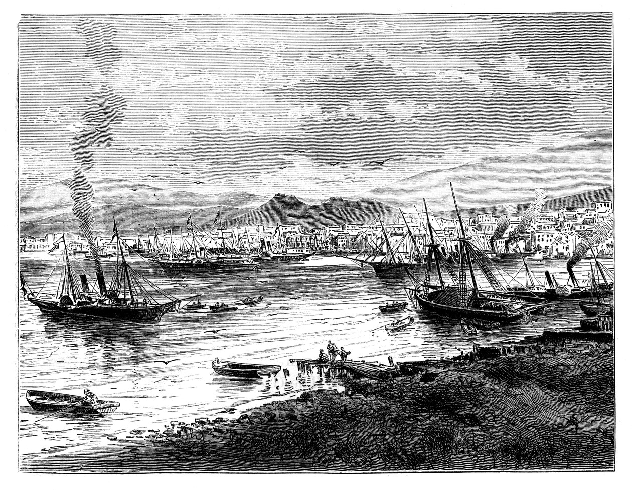 Pireus, Atény, Řecko, c1888 od Unbekannt