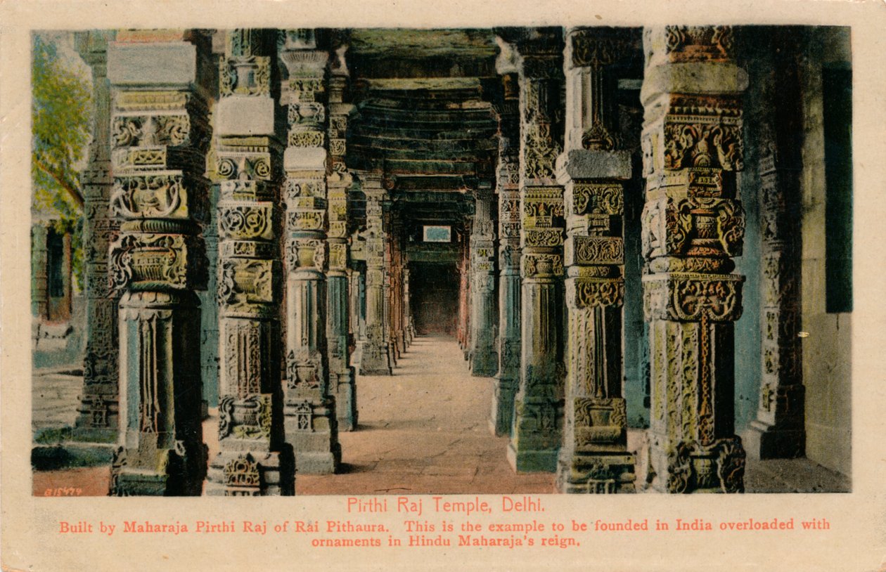 Chrám Pirthi Raj, Dillí, 1900 od Unbekannt