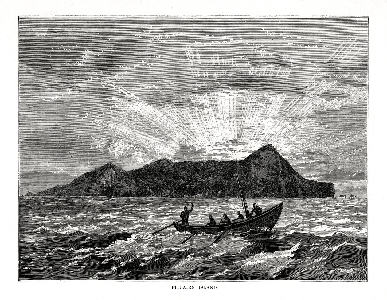 Ostrov Pitcairn, Tichý oceán, 1877 od Unbekannt