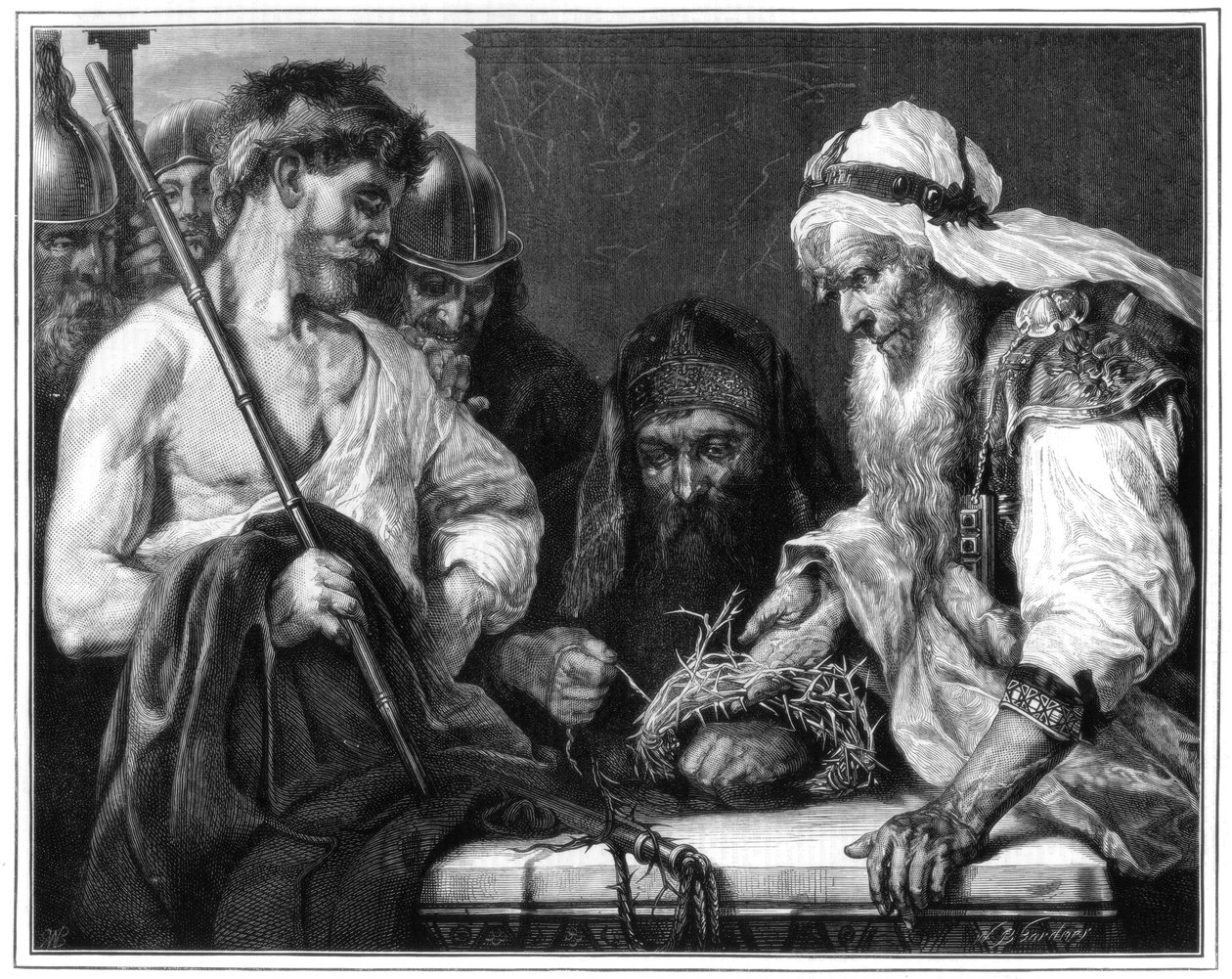 Pletení trnové koruny, 1875 od Unbekannt