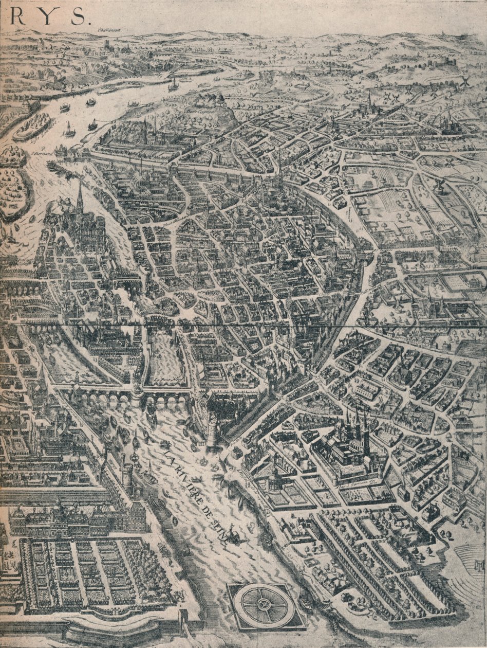 Plán Paříže, c1630 1915 od Unbekannt