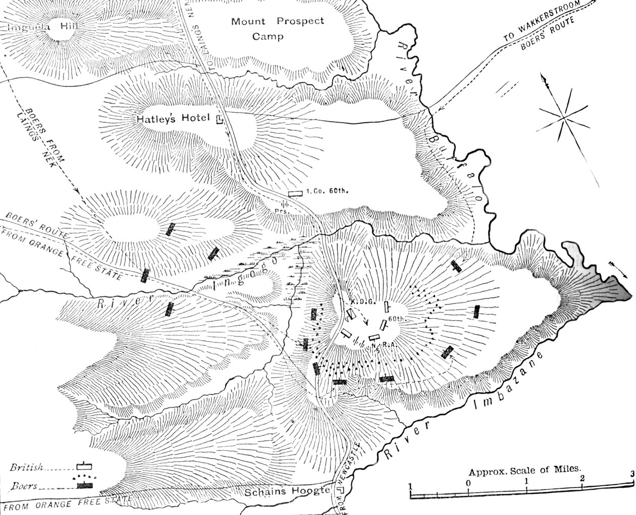Plán akce na Ingogo, 8. února 1881, osmdesátá léta 19. století od Unbekannt