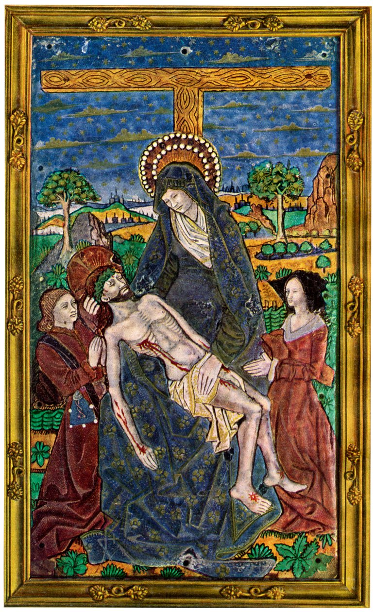 Plaketa, smalt na mědi, 15. století, 1931 od Unbekannt