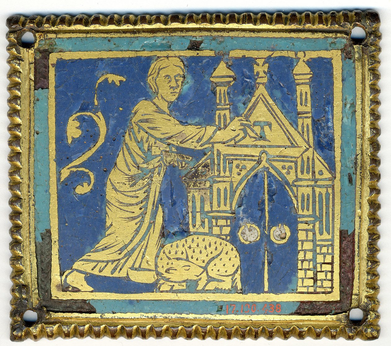 Plaketa s označením dveří písmenem Tau, německy, ca. 1200. od Unbekannt