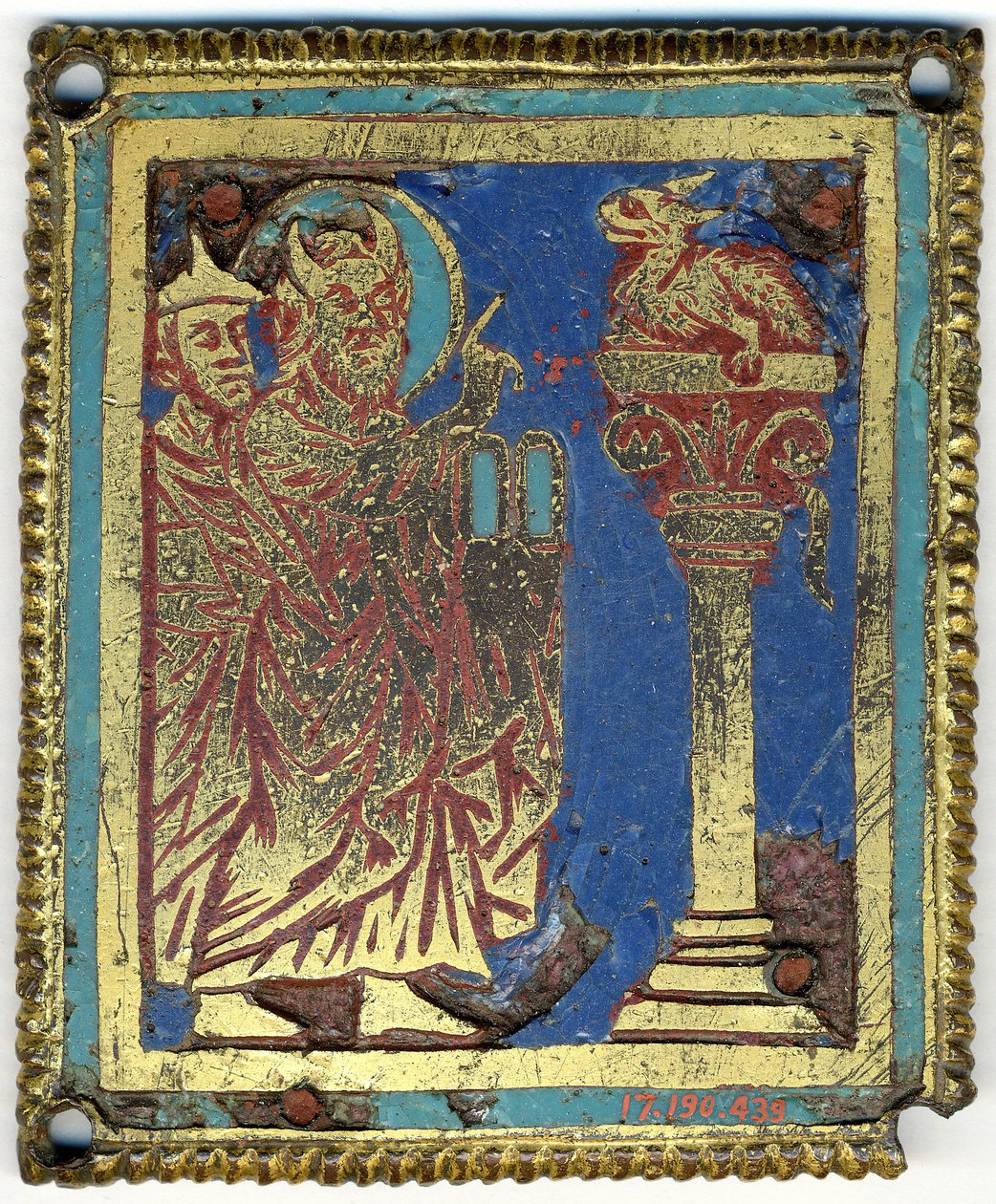 Plaketa s Mojžíšem, Áronem a drzým hadem, německy, ca. 1200. od Unbekannt