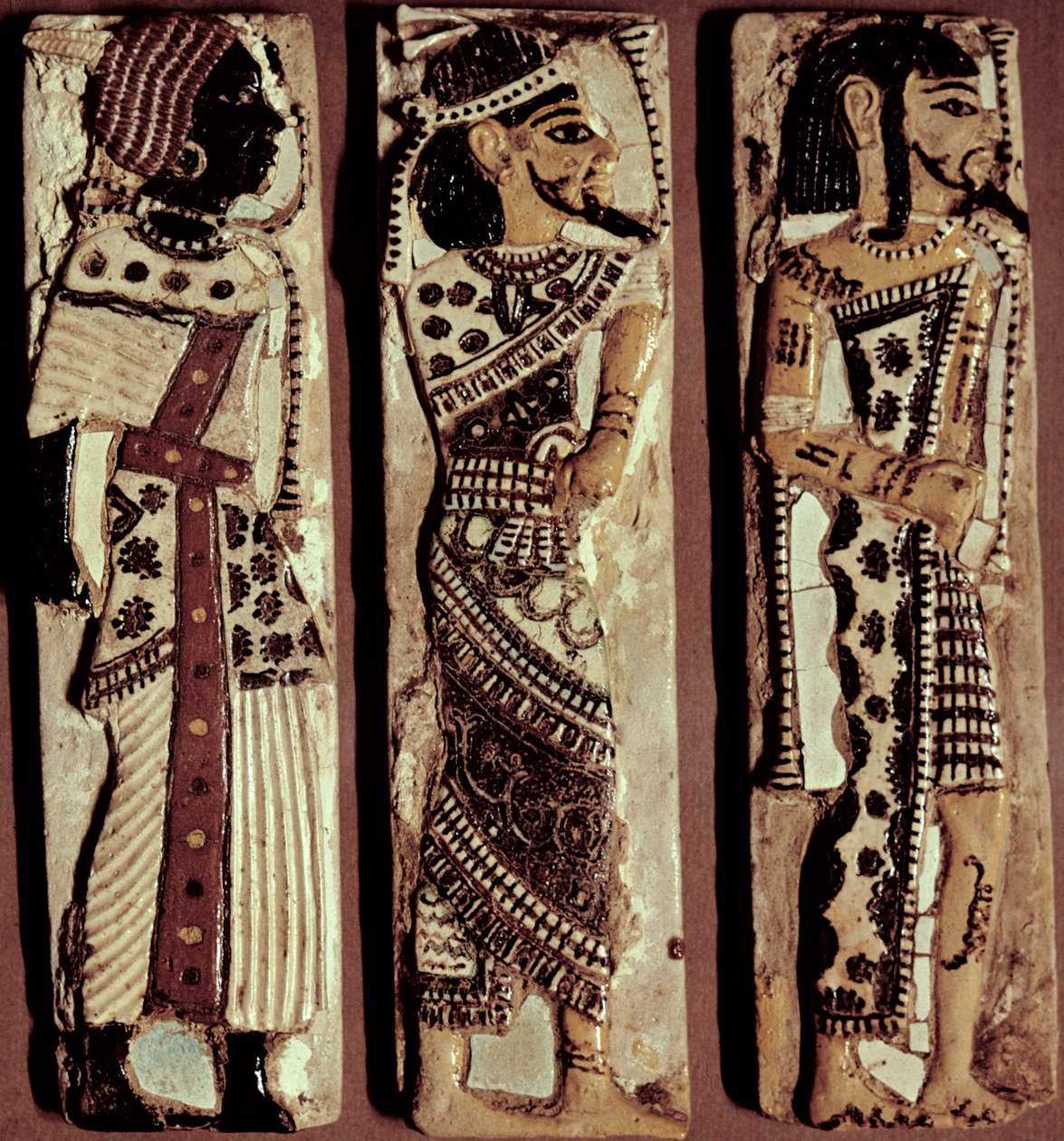 Plakety ze dveří v paláci Ramesse III., Medinet Habu, Théby, Egypt, Nová říše, 20. dynastie, cca 1187-56 př.nl (keramika) od Unbekannt