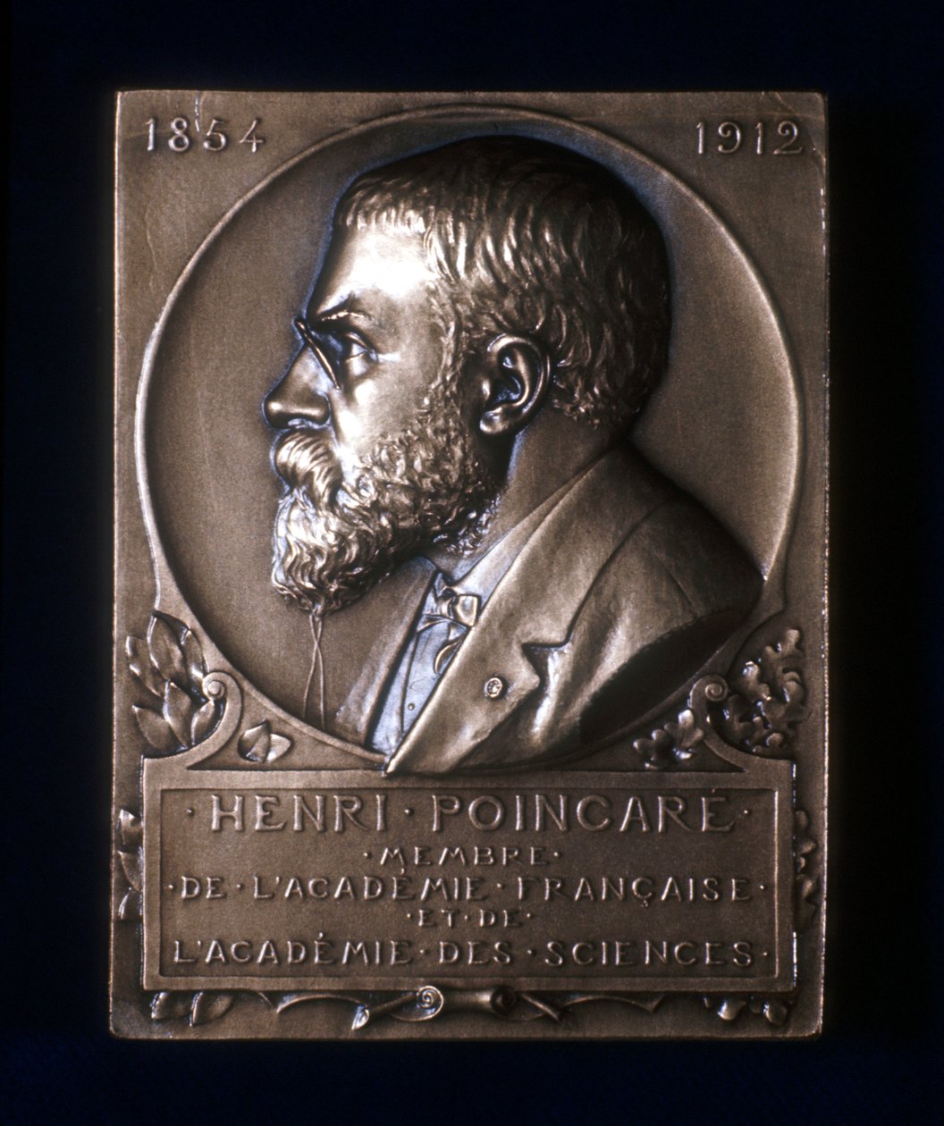Plaketa připomínající smrt Henriho Poincareho, francouzského matematika, 1912 od Unbekannt