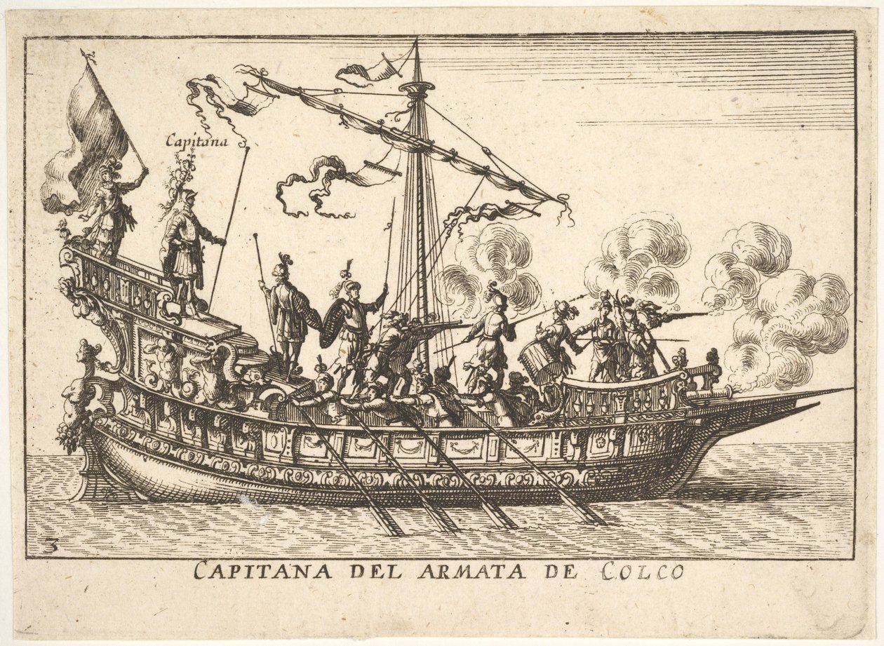Deska 3: Kapitán armády Chalchis Capitana del armata de Colco, ze série 