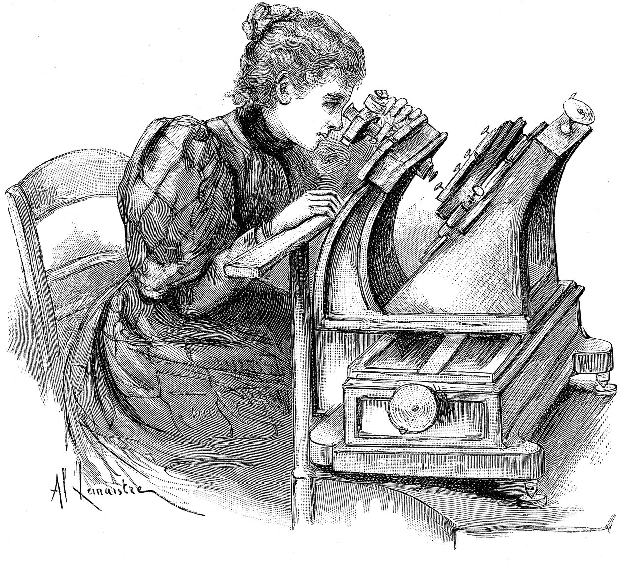 Deskový měřicí mikroskop, 1895 od Unbekannt