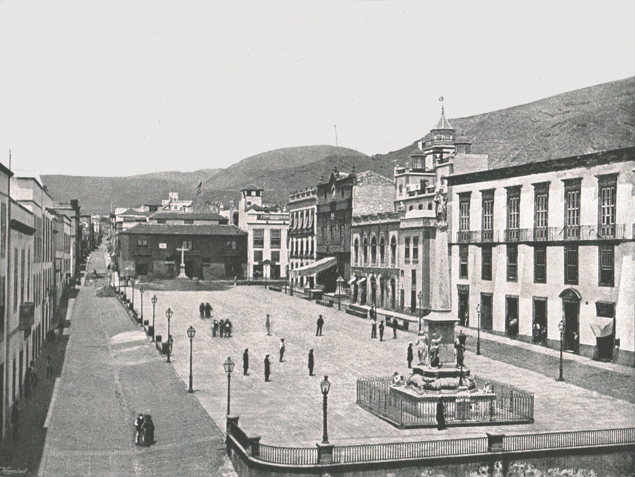 Plaza de la Candelaria, Santa Cruz de Tenerife, Kanárské ostrovy, Španělsko, 1895. od Unbekannt