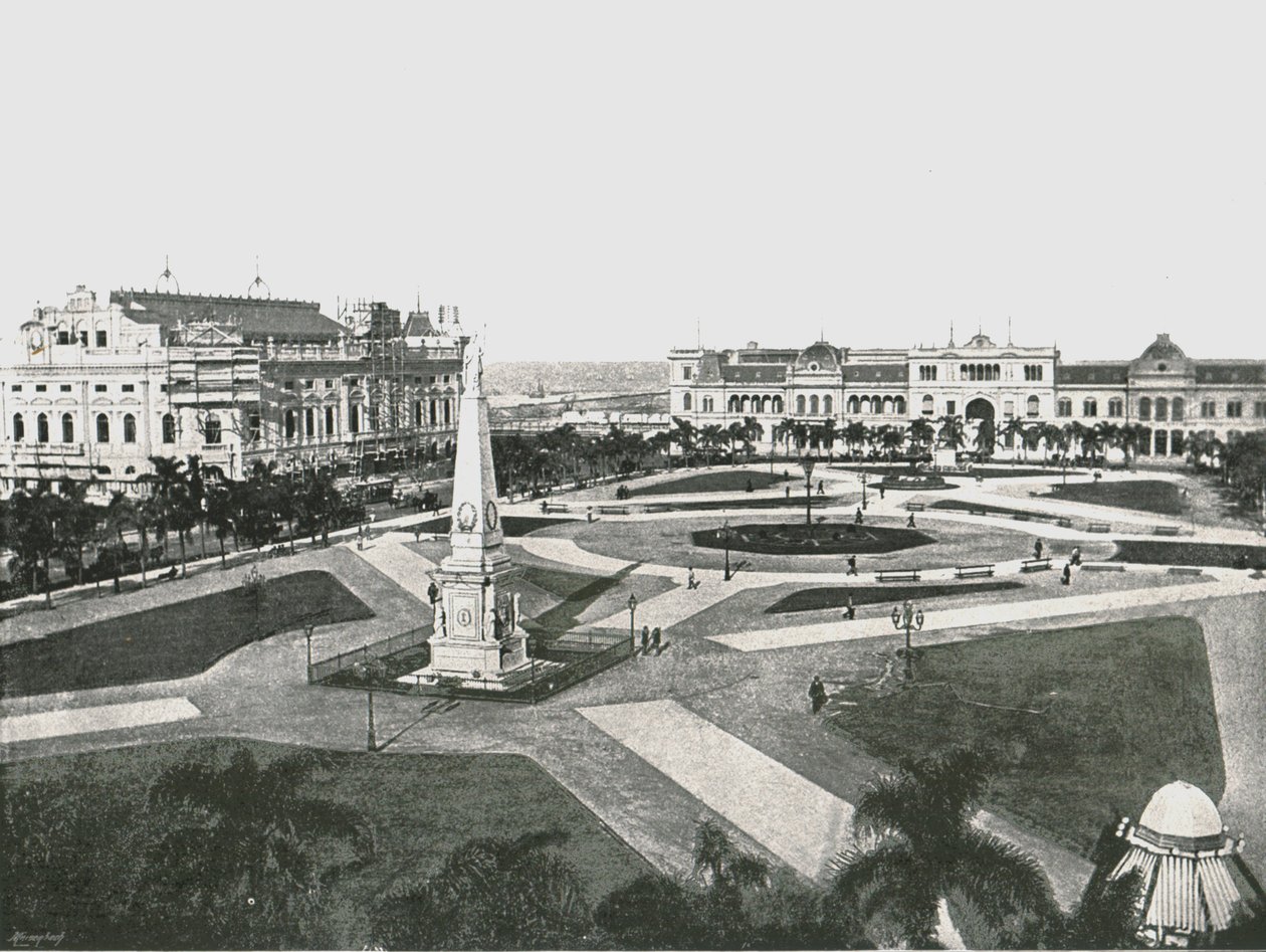 Plaza de la Victoria, Buenos Aires, Argentina, 1895. od Unbekannt