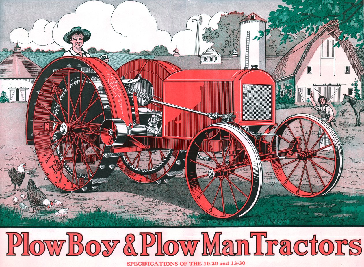 Traktory PlowBoy & PlowMan, c1916 od Unbekannt