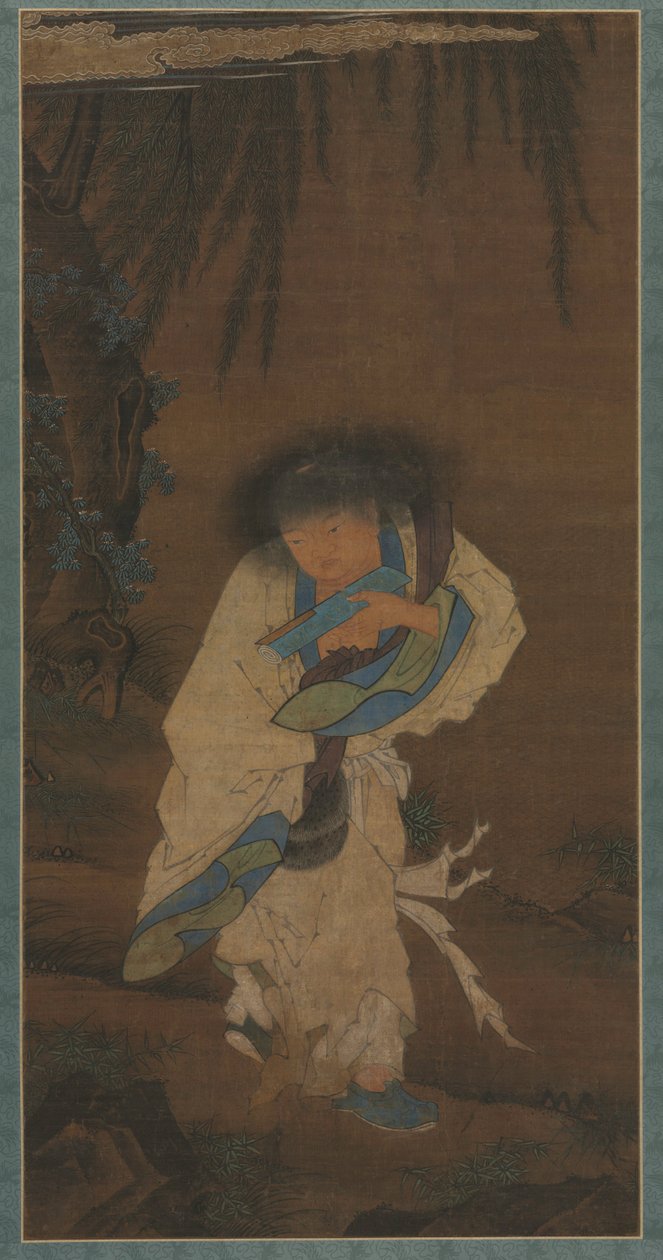 Básník a samotář Hanshan, 1400s. od Unbekannt
