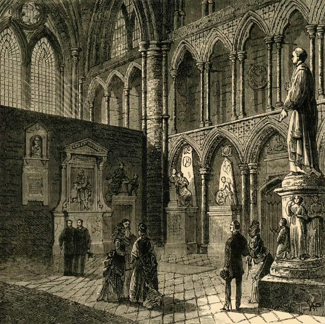 Poets Corner, Westminsterské opatství, 1881. od Unbekannt