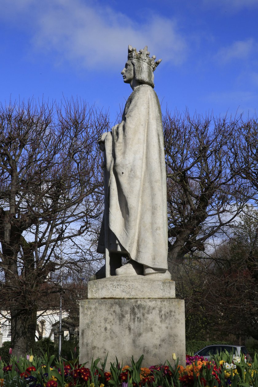 Kolegiátní kostel Poissy. Socha Saint Louis. Profil, Poissy, Francie od Unbekannt