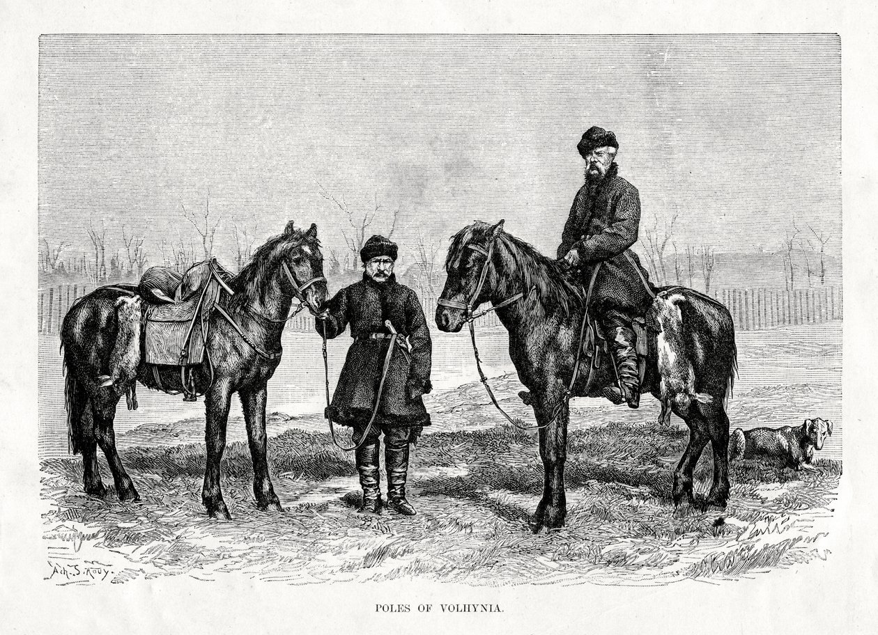 Poláci z Volyně, západní Ukrajina, 1879 od Unbekannt