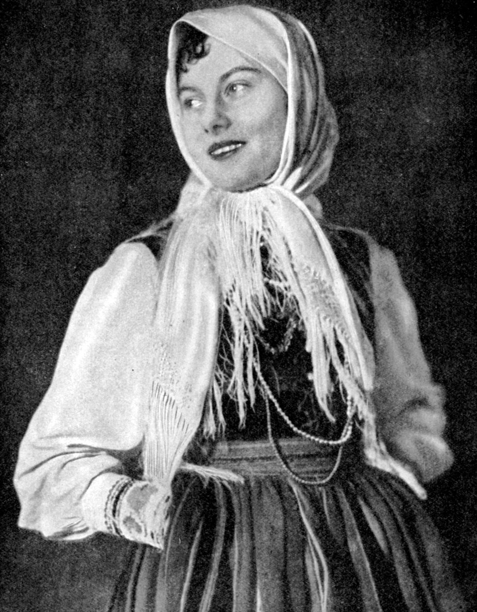 Polka v tradičním oděvu, 1936 od Unbekannt