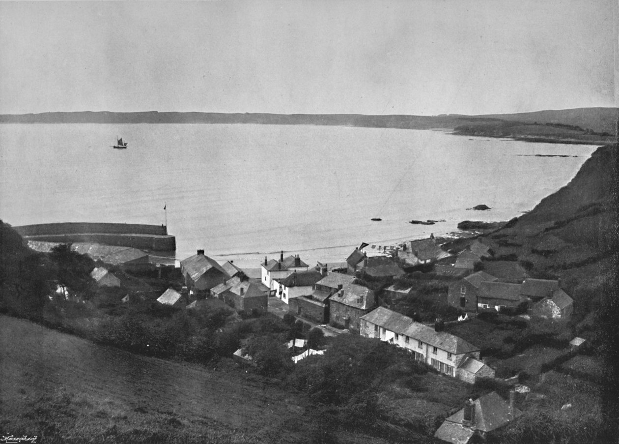 Polkerris – odlehlá cornwallská vesnice, 1895 od Unbekannt
