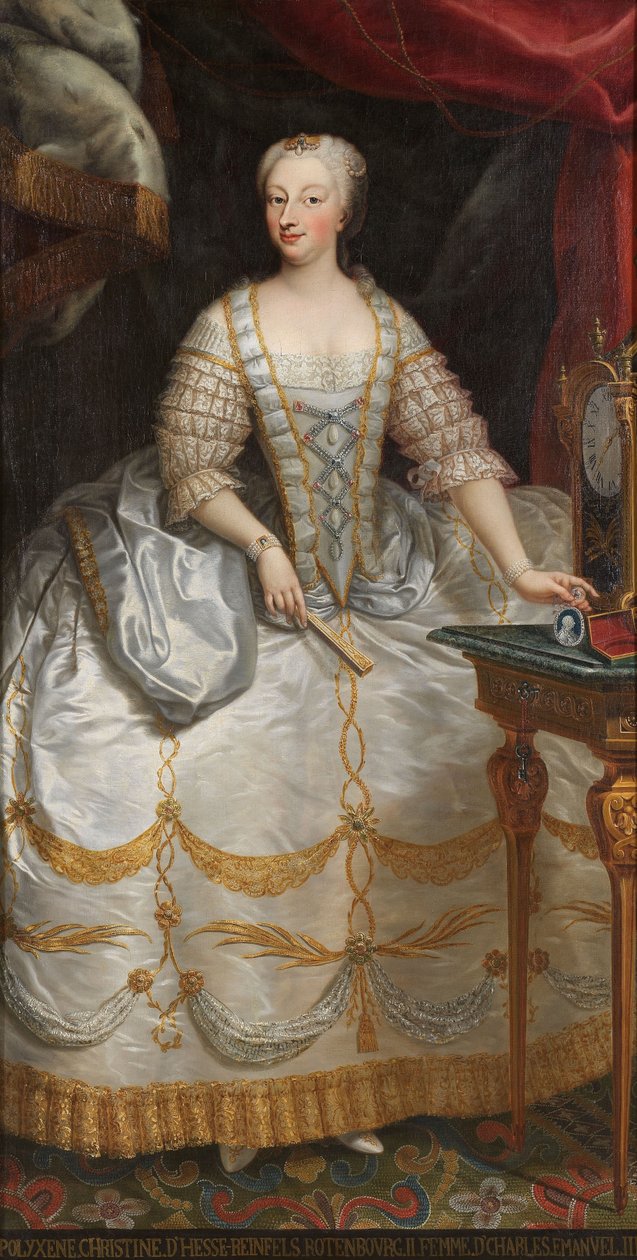 Polyxena Hesensko-Rotenburská 1706-1735, královna Sardinie od Unbekannt