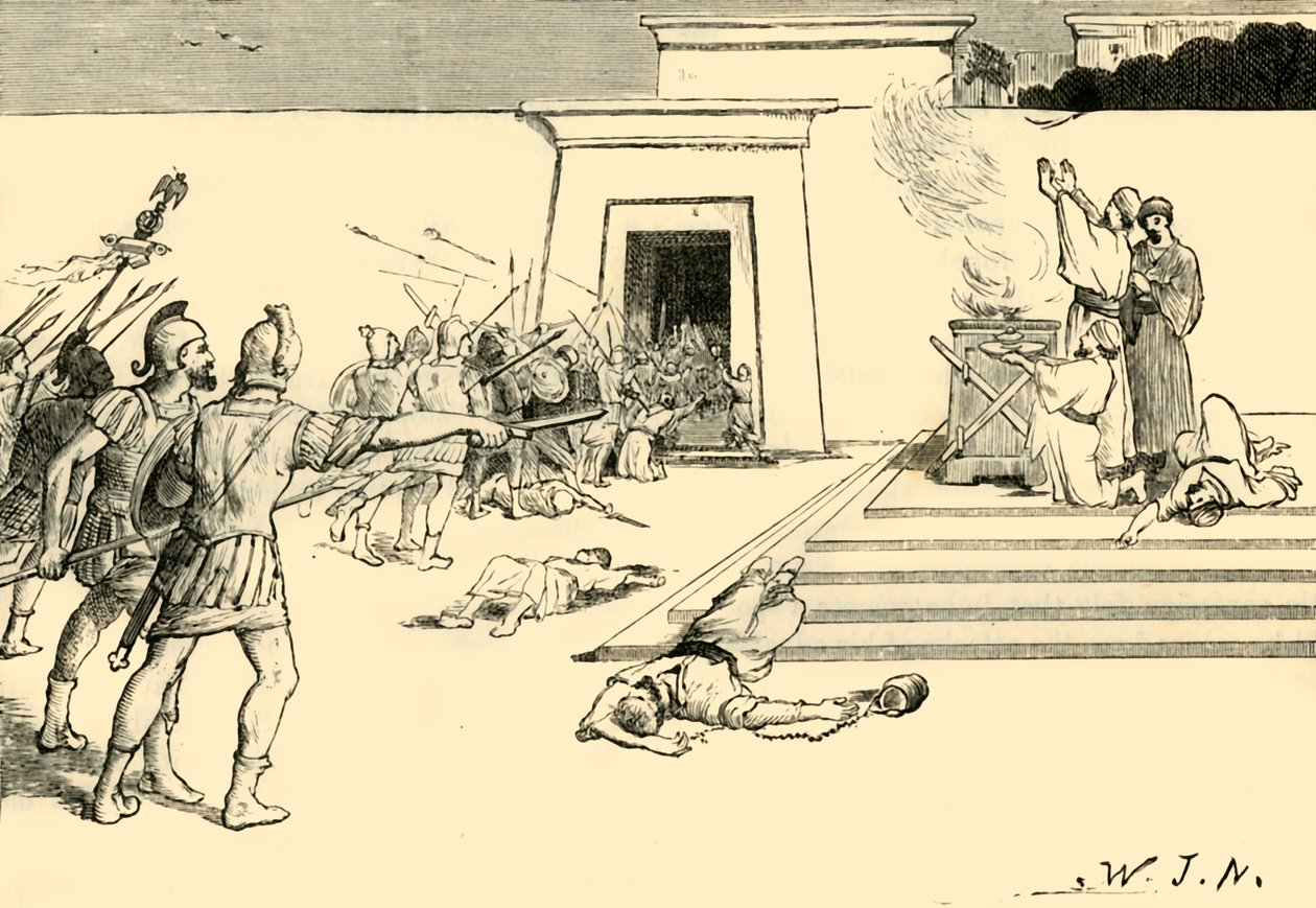 Pompeius v jeruzalémském chrámu, 1890. od Unbekannt