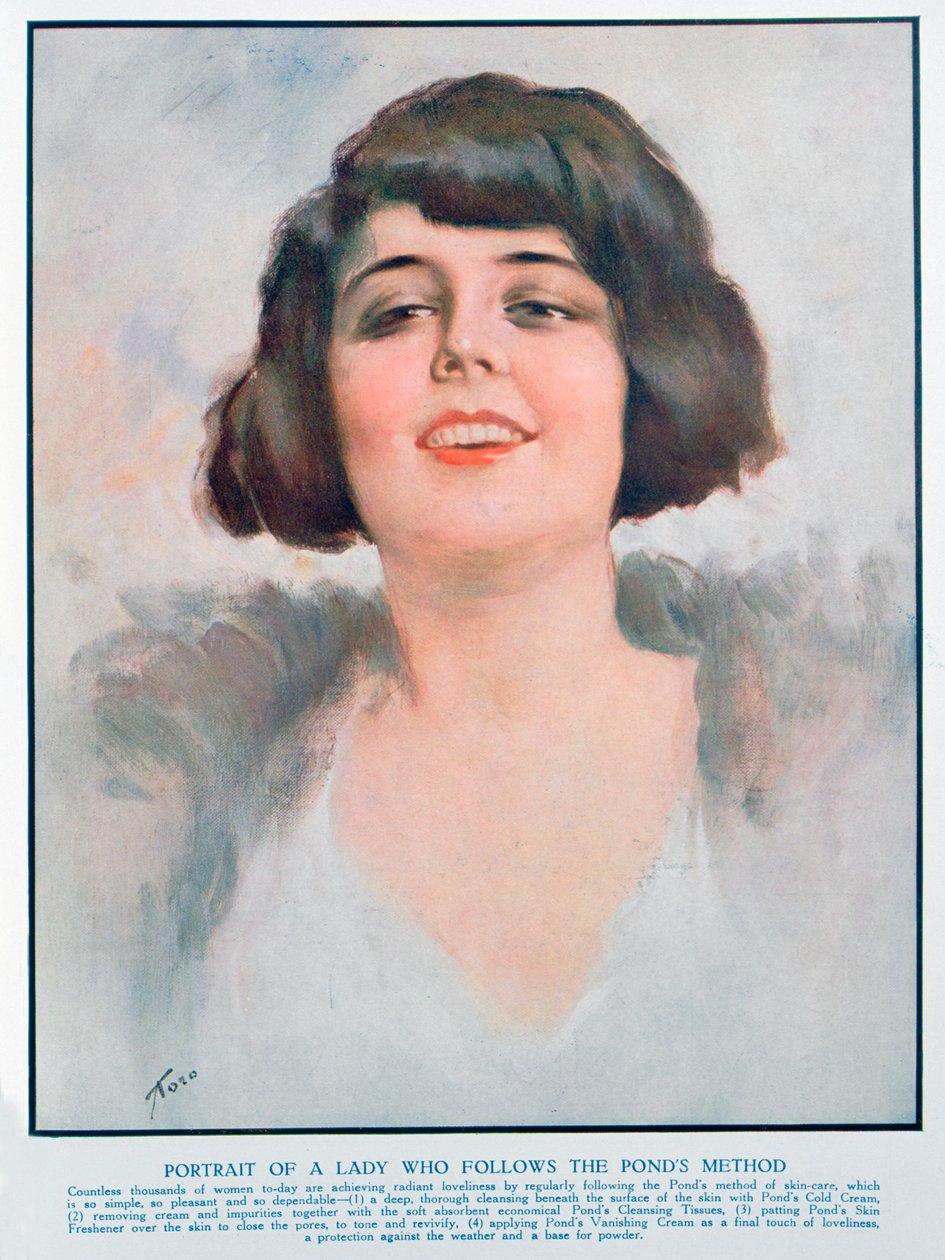 Reklama Ponds Cream, 1928 od Unbekannt