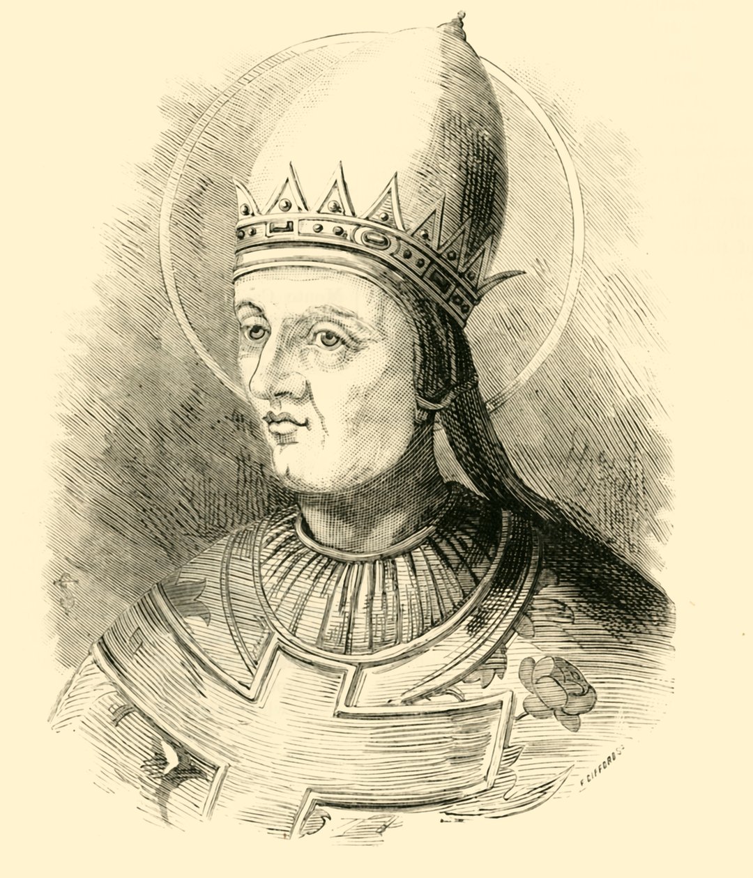 Papež Řehoř VII, 1015-1085, 1890. od Unbekannt