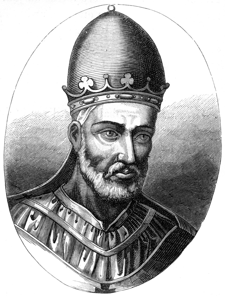 Papež Honorius III 1148-1227, 1849 od Unbekannt