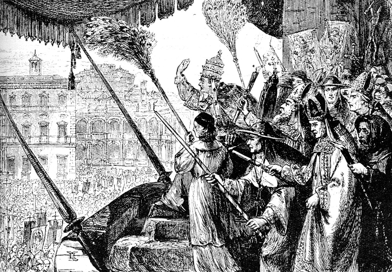 Papež Lev X. exkomunikuje Martina Luthera jako heretika, Řím, 1521 1909 od Unbekannt