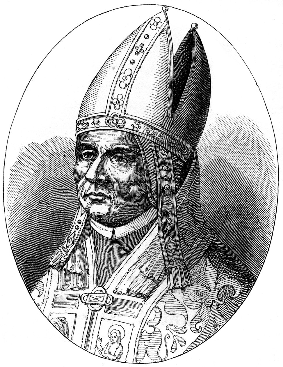 Papež Silvestr I d335, 1849 od Unbekannt