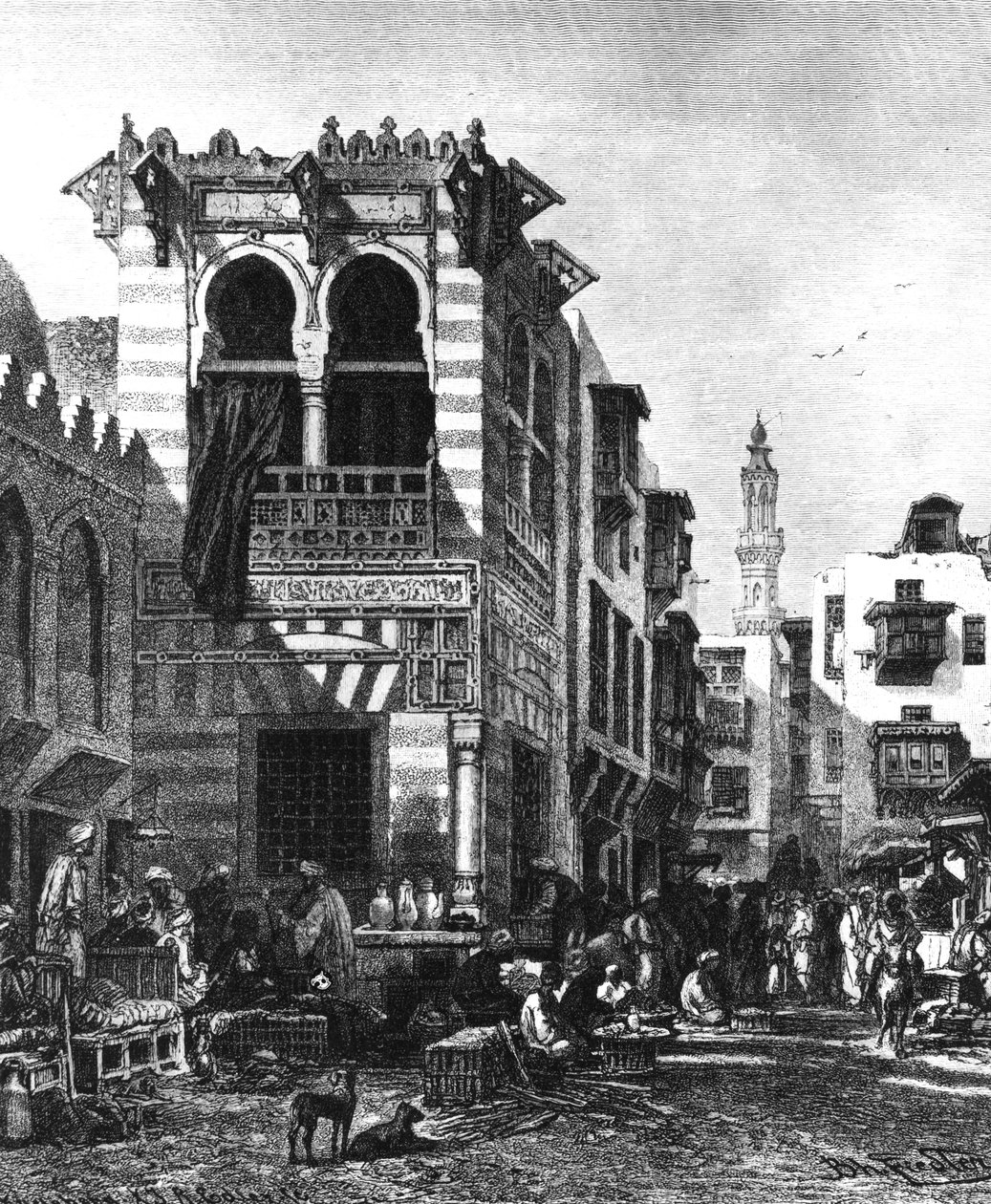 Populární školy v srdci Káhiry, Egypt, 1880 od Unbekannt