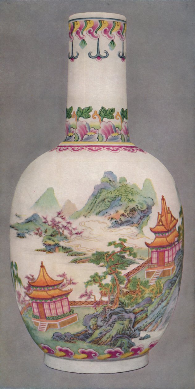 Porcelánová láhev ve stylu Ku Yueh Hsuan. Dlouhé období Čchen, 1736-1796, 1928 od Unbekannt