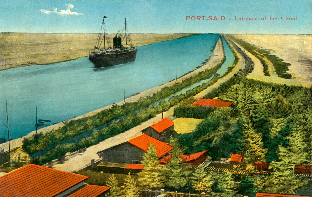 Port-Said - Vstup do kanálu, c1918-c1939. od Unbekannt
