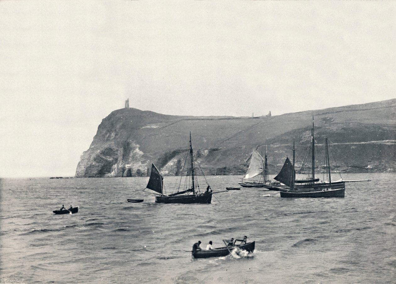 Port Erin - Bradda Head, s Milner Tower, 1895 od Unbekannt