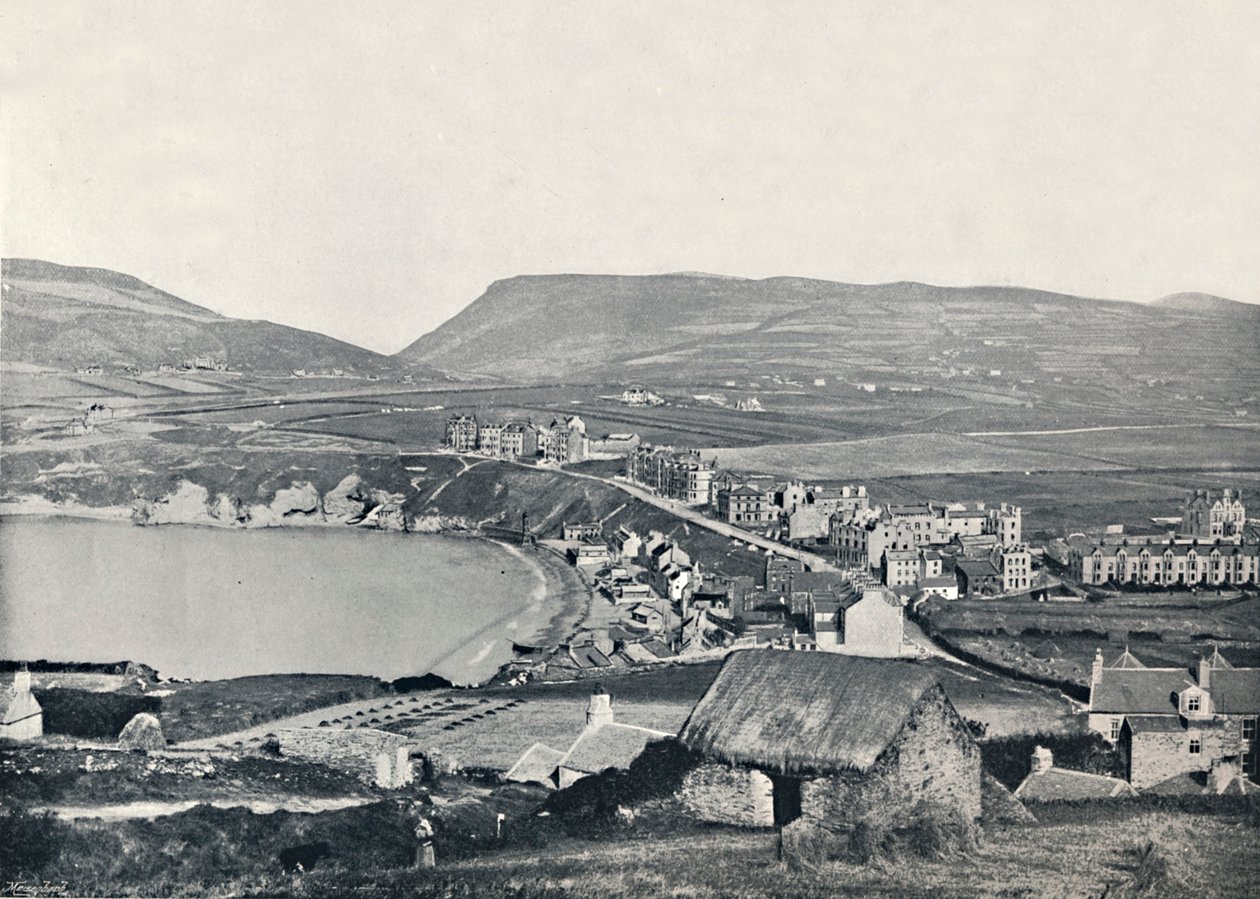 Port Erin - Panoramatický pohled na město a jeho okolí, 1895 od Unbekannt