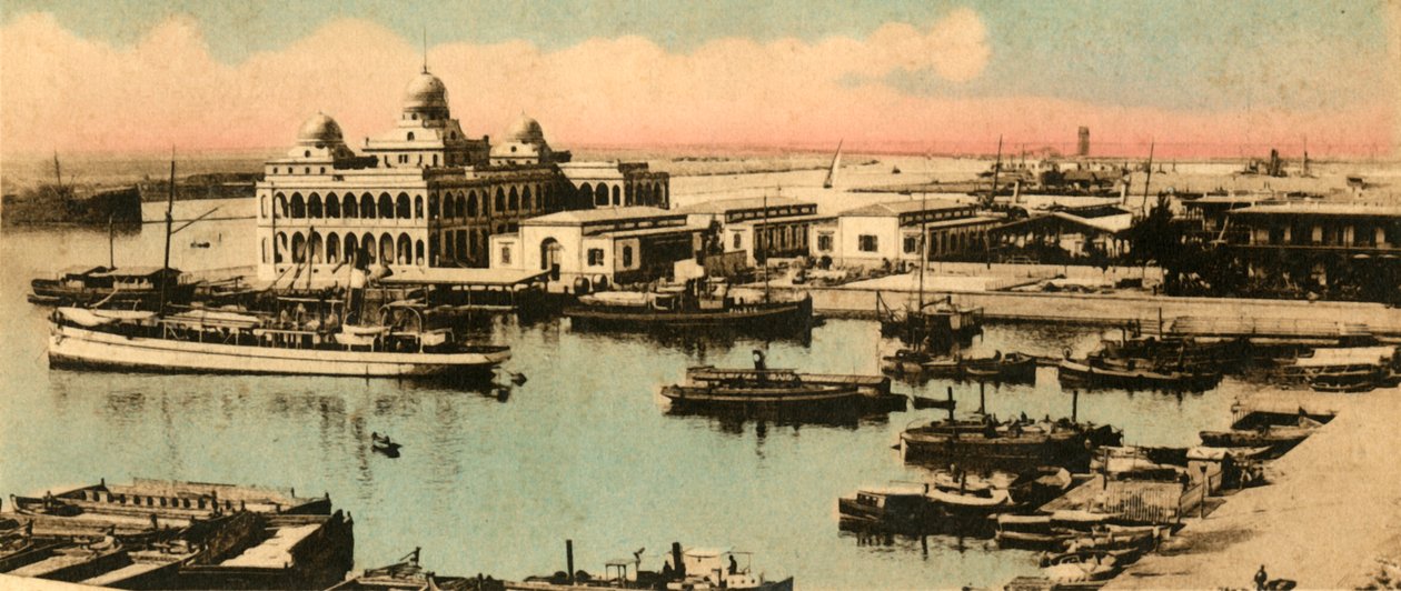 Port Said. - Vchod do kanálu a kanceláře společnosti, c1918-c1939. od Unbekannt