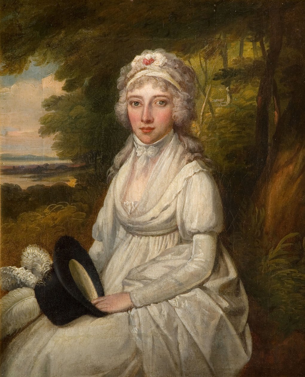 Portrét dámy z rodiny Oslerů, 1780-1800. od Unbekannt