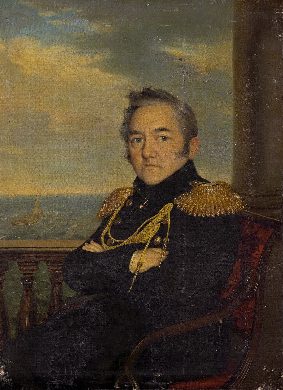 Portrét admirála Michaila Lazareva 1788-1851, polovina 19. od Unbekannt