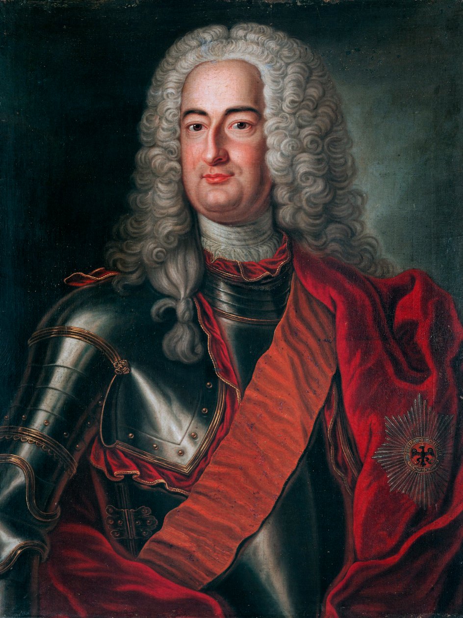 Portrét Alberta Wolfganga, hraběte ze Schaumburg-Lippe (1699-1748) od Unbekannt