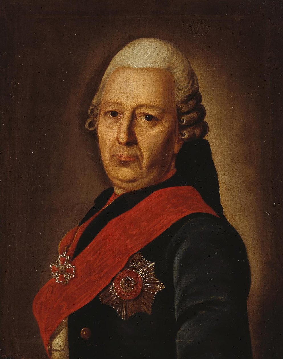 Portrét Alexeje Michajloviče Obrezkova 1718-1787, 70. léta od Unbekannt