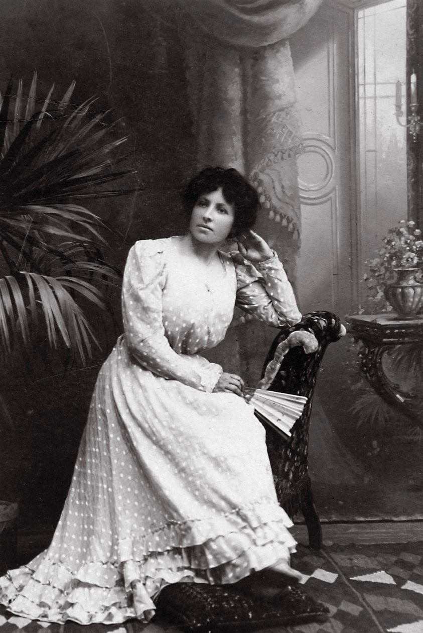 Portrét Antoniny Dronkové, c1900-c1908 od Unbekannt