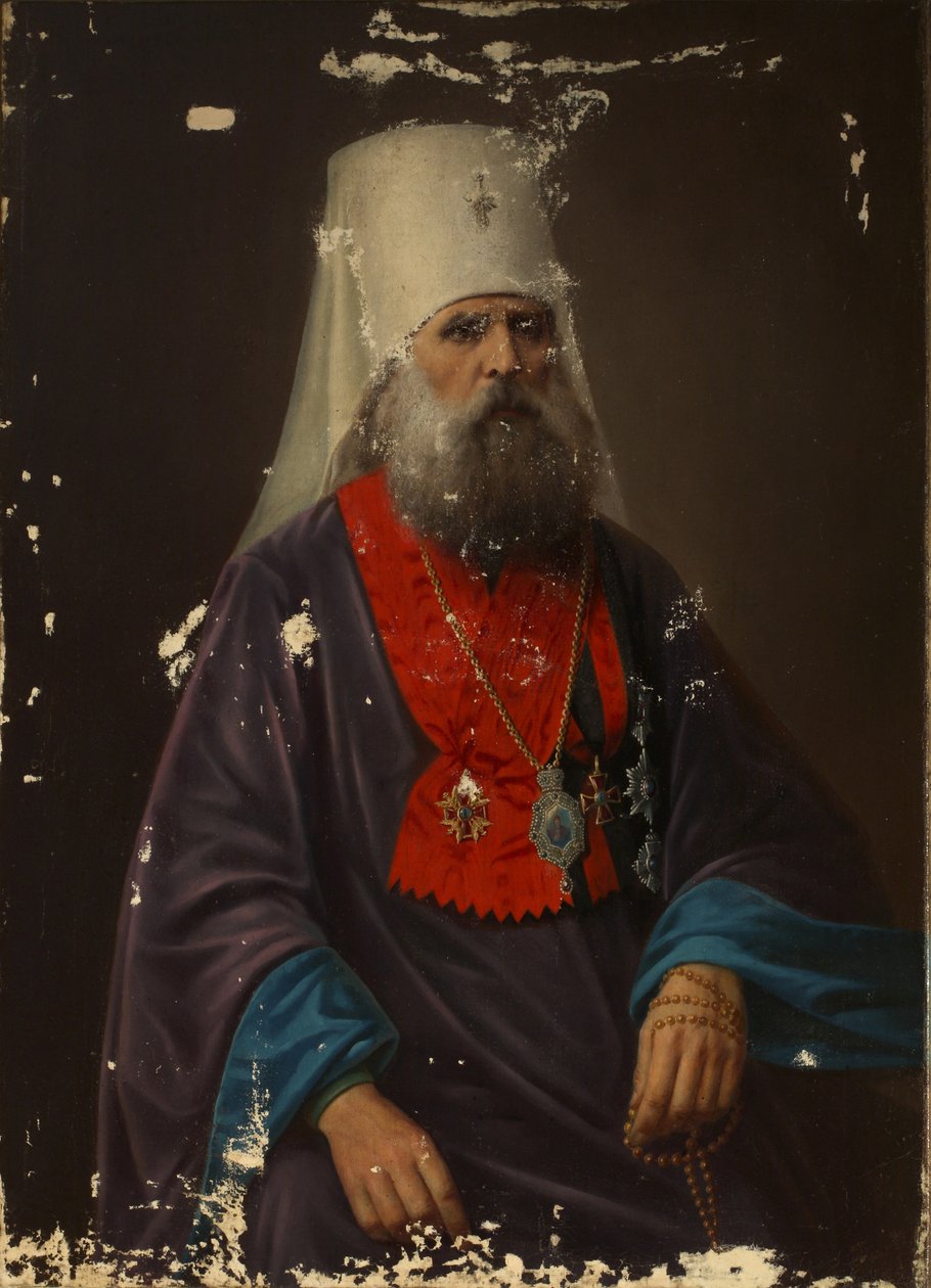 Portrét arcibiskupa Irineye Klementyevského z Pskova 1753-1818, počátek 19. století od Unbekannt