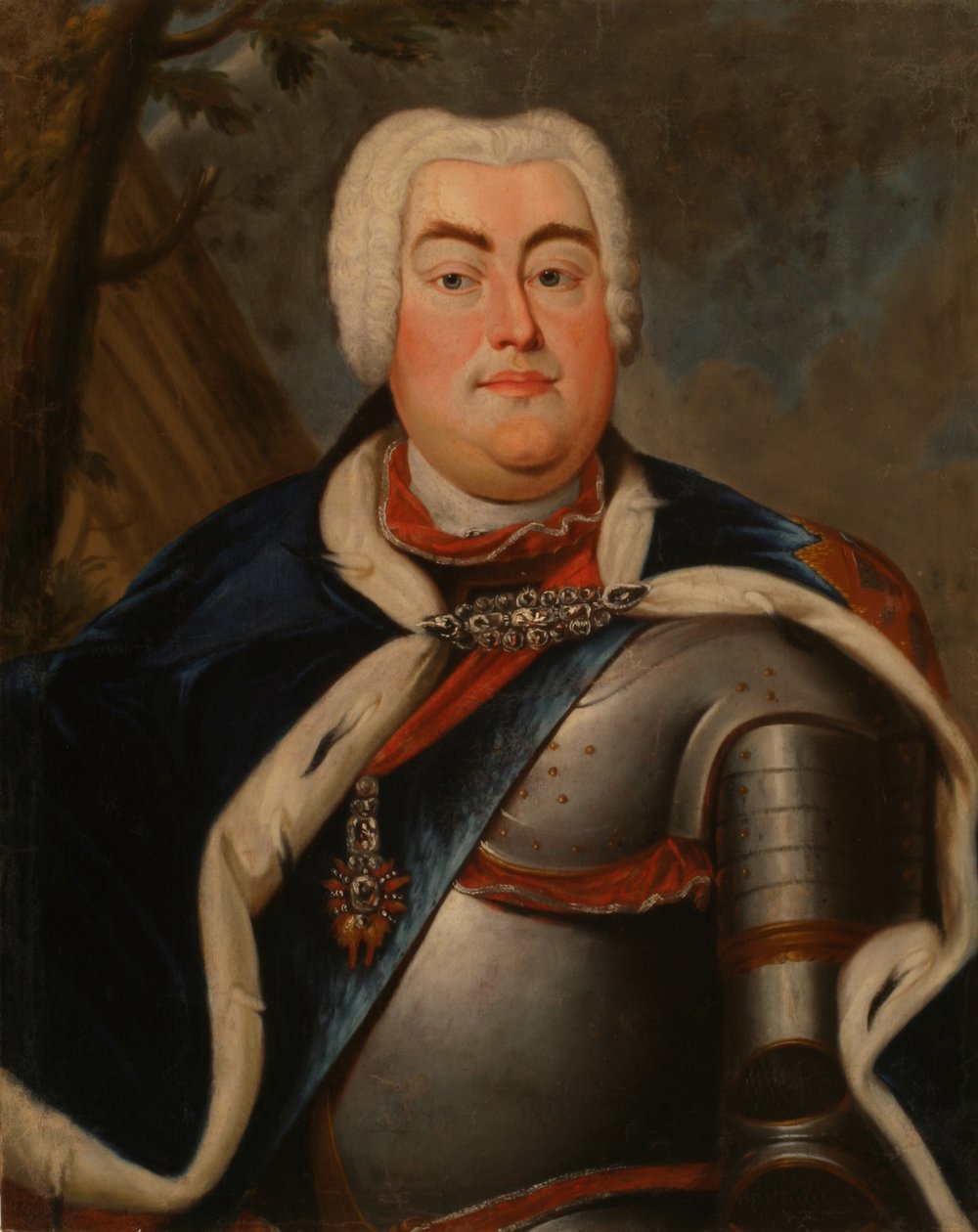 Portrét polského Augusta III od Unbekannt