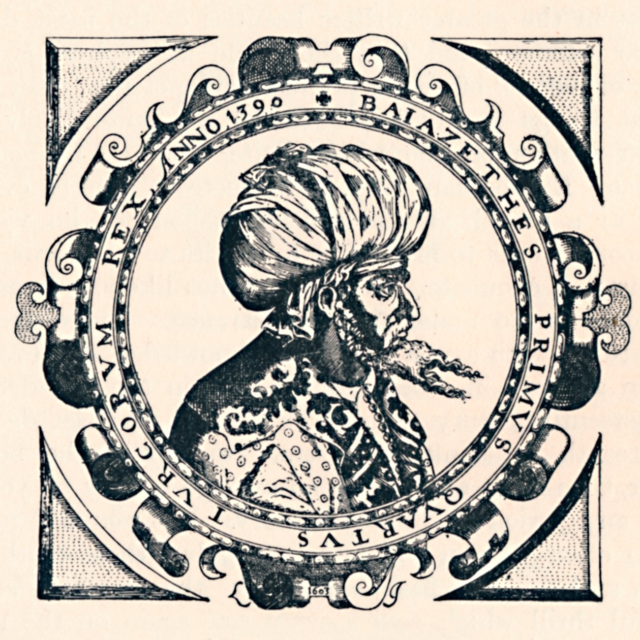 Portrét Bajazet, 1603, 1903 od Unbekannt