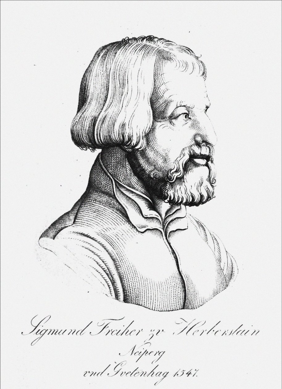 Portrét barona Sigmunda von Herbersteina, velvyslance v Polsku a Rusku, 1547 od Unbekannt